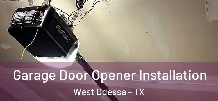  Garage Door Opener Installation West Odessa - TX