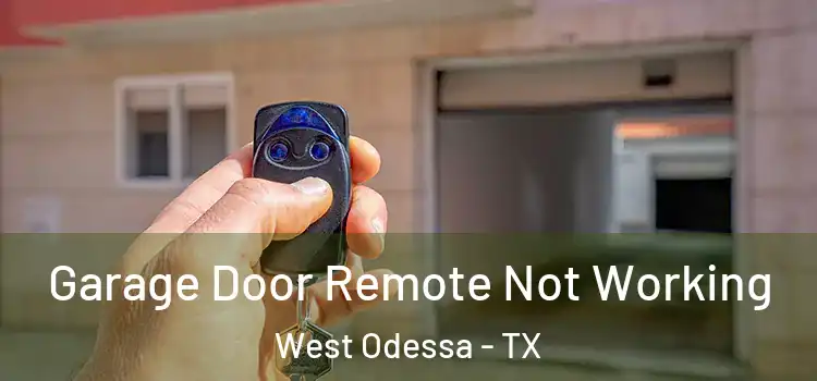  Garage Door Remote Not Working West Odessa - TX